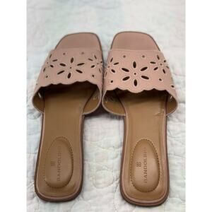 Bandolino women’s 9M pink slide on sandals 42